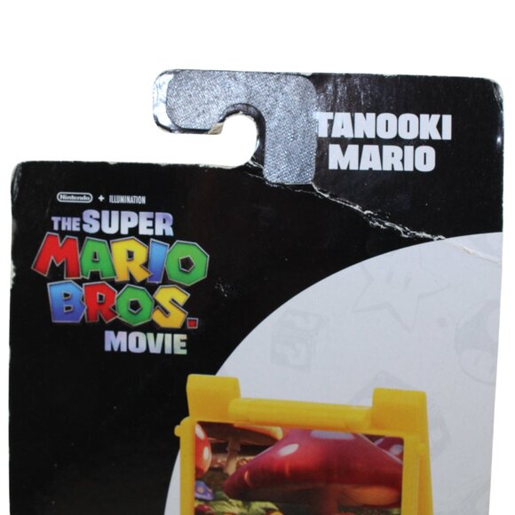 Super Mario Bros Movie Tanooki Mario Figure w/ Question Block Jakks Pacific - Picture 8 of 17
